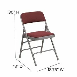 Flash Furniture HERCULES Series Fabric Folding Chair, Burgundy, 2/Pack (2AWMC309AFBG) 17 Flash Furniture HERCULES Series Fabric Folding Chair, Burgundy, 2/Pack (2AWMC309AFBG) -Stackable Folding Chairs Sales unnamed file 487
