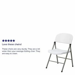 Flash Furniture HERCULES Series Plastic Folding Chair, White, 2/Pack (2DADYCD70WH) -Stackable Folding Chairs Sales unnamed file 49