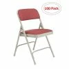 National Public Seating NPS 2200 Series Fabric Padded Premium Folding Chairs, Majestic Cabernet/Gray, 100 Pack (2208/100) -Stackable Folding Chairs Sales unnamed file 516