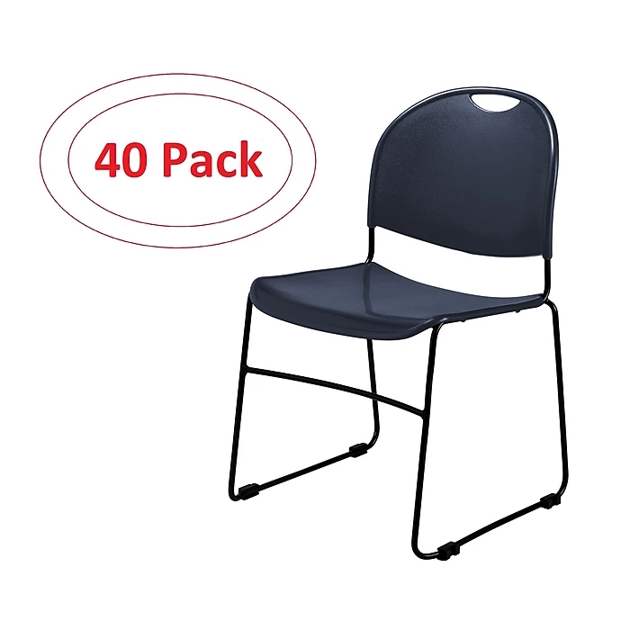 National Public Seating NPS Commercialine 850 Series Ultra Compact Stack Chair, Blue, 40 Pack (855-CL/40) 3 National Public Seating NPS Commercialine 850 Series Ultra Compact Stack Chair, Blue, 40 Pack (855-CL/40)