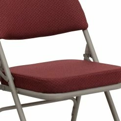 Flash Furniture HERCULES Series Fabric Folding Chair, Burgundy, 2/Pack (2HAMC320AFBY) -Stackable Folding Chairs Sales unnamed file 543