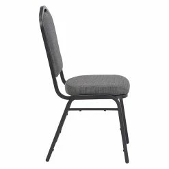 National Public Seating NPS 9300 Series Deluxe Fabric Upholstered Stack Chair, Natural Graystone/Black Sandtex, 40 Pack (9362-BT/40) -Stackable Folding Chairs Sales unnamed file 548