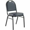 National Public Seating NPS 9200 Series Dome-Back Vinyl Padded Stack Chair, Midnight Blue/Black Sandtex (9204-BT) -Stackable Folding Chairs Sales unnamed file 554