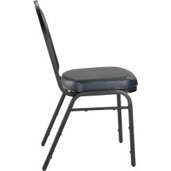 National Public Seating NPS 9200 Series Dome-Back Vinyl Padded Stack Chair, Midnight Blue/Black Sandtex (9204-BT) -Stackable Folding Chairs Sales unnamed file 556