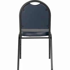 National Public Seating NPS 9200 Series Dome-Back Vinyl Padded Stack Chair, Midnight Blue/Black Sandtex (9204-BT) -Stackable Folding Chairs Sales unnamed file 558