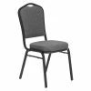 National Public Seating NPS 9300 Series Deluxe Fabric Upholstered Stack Chair, Natural Graystone/Black Sandtex, 4 Pack (9362-BT/4) -Stackable Folding Chairs Sales unnamed file 638