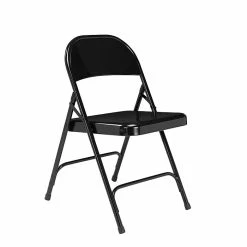 National Public Seating 50 Series Standard All-Steel Folding Chairs, Black/Black, 4 Pack (510/4) -Stackable Folding Chairs Sales unnamed file 65