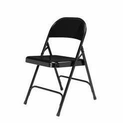National Public Seating 50 Series Standard All-Steel Folding Chairs, Black/Black, 4 Pack (510/4) -Stackable Folding Chairs Sales unnamed file 66