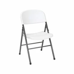 Stackable Folding Chairs Sales 21 Cosco Resin Banquet/Reception Chairs, White Speckle/Pewter, 4/Box (14867WSP4)