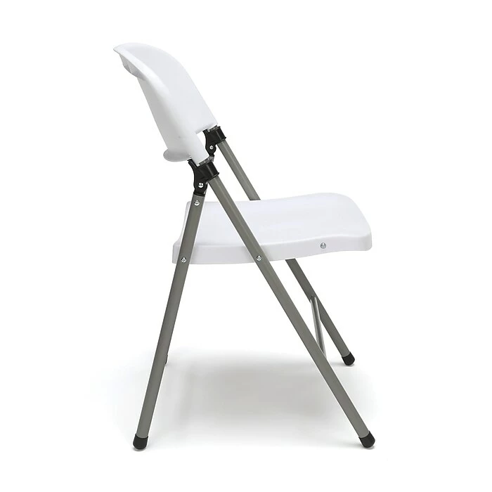 Essentials By OFM 4-Pack Plastic Folding Chair, White (ESS-5000-WHT) 6 Essentials By OFM 4-Pack Plastic Folding Chair, White (ESS-5000-WHT) - Image 4
