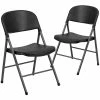 Flash Furniture HERCULES Series Plastic Folding Chair, Black/Charcoal, 2/Pack (2DADYCD50) -Stackable Folding Chairs Sales unnamed file 704