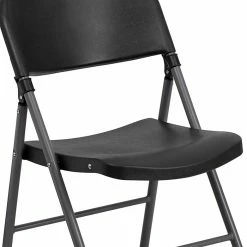 Flash Furniture HERCULES Series Plastic Folding Chair, Black/Charcoal, 2/Pack (2DADYCD50) -Stackable Folding Chairs Sales unnamed file 712