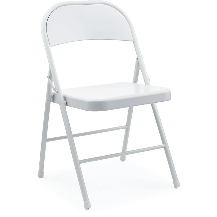 Staples Metal Folding Chair, Gray, 4/Pack (51508) 3 Staples Metal Folding Chair, Gray, 4/Pack (51508)
