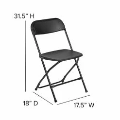 Flash Furniture HERCULES Plastic Office Chair, Black (LE-L-3-BK-GG) -Stackable Folding Chairs Sales unnamed file 765