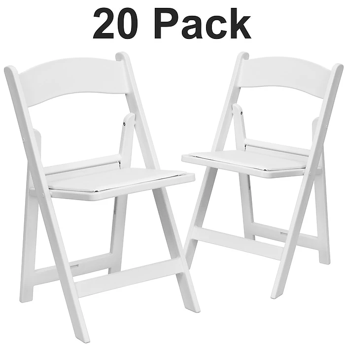 Flash Furniture HERCULES™ Vinyl Armless Folding Chair, White, 20/Pack (20L3L1WHITE) 3 Flash Furniture HERCULES™ Vinyl Armless Folding Chair, White, 20/Pack (20L3L1WHITE)