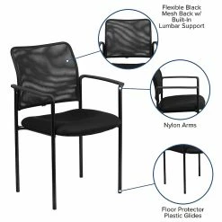 Flash Furniture Mesh Office Chair, Black (GO-516-2-GG) -Stackable Folding Chairs Sales unnamed file 794