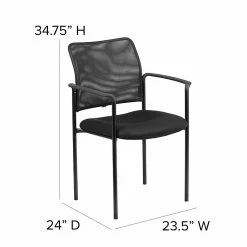 Flash Furniture Mesh Office Chair, Black (GO-516-2-GG) -Stackable Folding Chairs Sales unnamed file 795