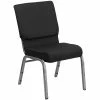 Flash Furniture HERCULES™ Fabric Patterned Stacking Church Chair With 4 1/4"T Seat, Black (FCH185SVJP02) -Stackable Folding Chairs Sales unnamed file 799