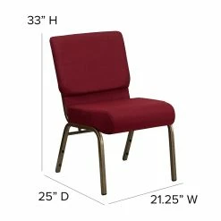 Flash Furniture HERCULES™ Fabric Stacking Church Chair With 4"T Seat, Burgundy (FCH2214GV369) -Stackable Folding Chairs Sales unnamed file 813