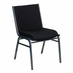 Flash Furniture HERCULES 3'' Thick Padded Stack Chairs (XU60153BK)