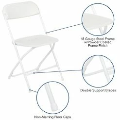 Flash Furniture HERCULES Plastic Office Chair, White, 10/Pack (LE-L-3-WHITE-GG) -Stackable Folding Chairs Sales unnamed file 862