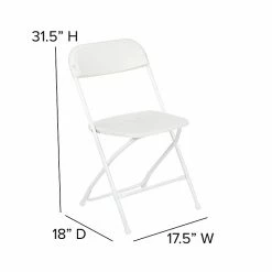 Flash Furniture HERCULES Plastic Office Chair, White, 10/Pack (LE-L-3-WHITE-GG) -Stackable Folding Chairs Sales unnamed file 863