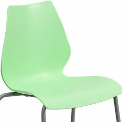 Flash Furniture Hercules Series Polypropylene Stackable Chair With Silver Frame, Green -Stackable Folding Chairs Sales unnamed file 874