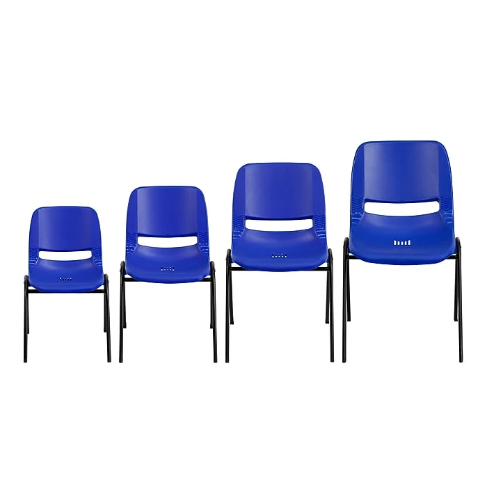 Flash Furniture HERCULES Plastic Shell Stack Chair, Blue (RUTEO1BLGG) 10 Flash Furniture HERCULES Plastic Shell Stack Chair, Blue (RUTEO1BLGG) - Image 8