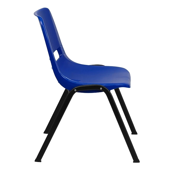 Flash Furniture HERCULES Plastic Shell Stack Chair, Blue (RUTEO1BLGG) 11 Flash Furniture HERCULES Plastic Shell Stack Chair, Blue (RUTEO1BLGG) - Image 9