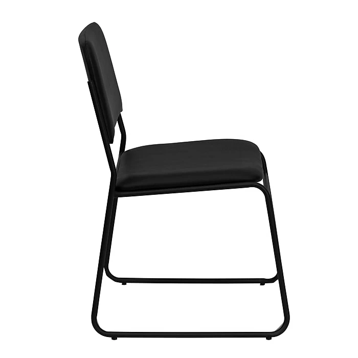 Flash Furniture HERCULES Vinyl Stacking Chairs W/Sled Base, Black, 30/Pack 4 Flash Furniture HERCULES Vinyl Stacking Chairs W/Sled Base, Black, 30/Pack - Image 2