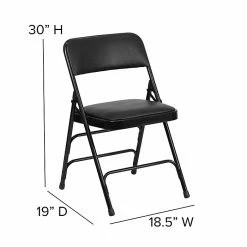 Flash Furniture HERCULES Vinyl Upholstered Reception Chair, Black, 4/Pack (HA-MC309AV-BK-GG) -Stackable Folding Chairs Sales unnamed file 93