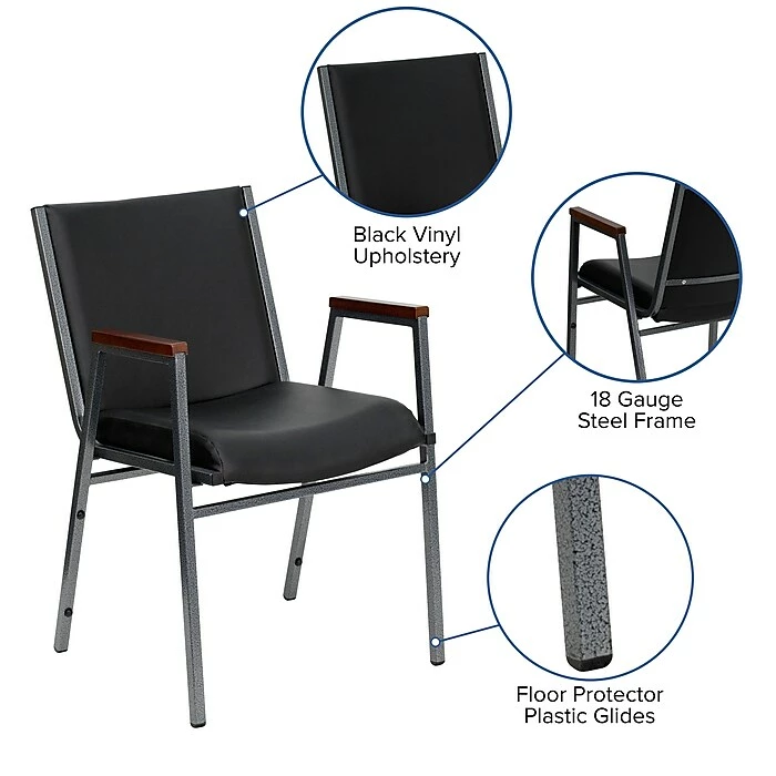 Flash Furniture HERCULES Vinyl Office Chair, Black (XU-60154-BK-VYL-GG) 9 Flash Furniture HERCULES Vinyl Office Chair, Black (XU-60154-BK-VYL-GG) - Image 7