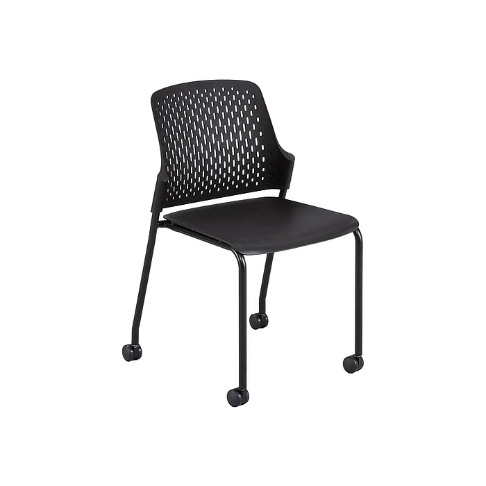 Safco Next Polypropylene Office Chair, Black, 4/Carton (4314BL) 3 Safco Next Polypropylene Office Chair, Black, 4/Carton (4314BL)