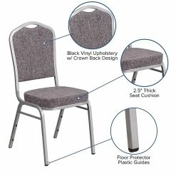 Flash Furniture HERCULES Series Crown Back Stacking Banquet Chair, Silver (FDC01S12) -Stackable Folding Chairs Sales unnamed file 960
