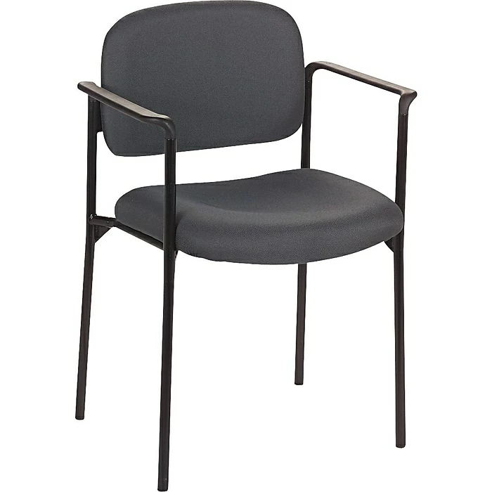 HON Scatter Fabric Stacking Guest Chair, Fixed Arms, Charcoal (BSXVL616VA19) 3 HON Scatter Fabric Stacking Guest Chair, Fixed Arms, Charcoal (BSXVL616VA19)