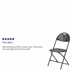 Flash Furniture HERCULES Series 800 Lb. Capacity Plastic Fan Back Folding Chair 8/Pack (8LEL4BK) -Stackable Folding Chairs Sales unnamed file 990