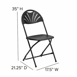Flash Furniture HERCULES Series 800 Lb. Capacity Plastic Fan Back Folding Chair 8/Pack (8LEL4BK) -Stackable Folding Chairs Sales unnamed file 992